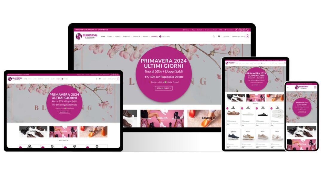 Nuovo Ecommerce – Blooming Calzature Latina