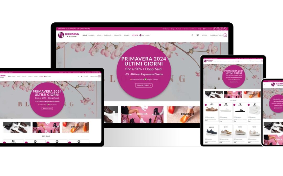 Nuovo Ecommerce – Blooming Calzature Latina